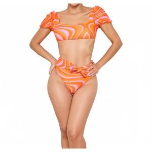 NEW GIGIZARA sun sculpt high waist bikini bottom tie-side sculpt & flatter in or